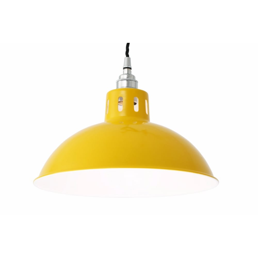 Osson Industrial Pendant Light with Bronze and Chrome Finish