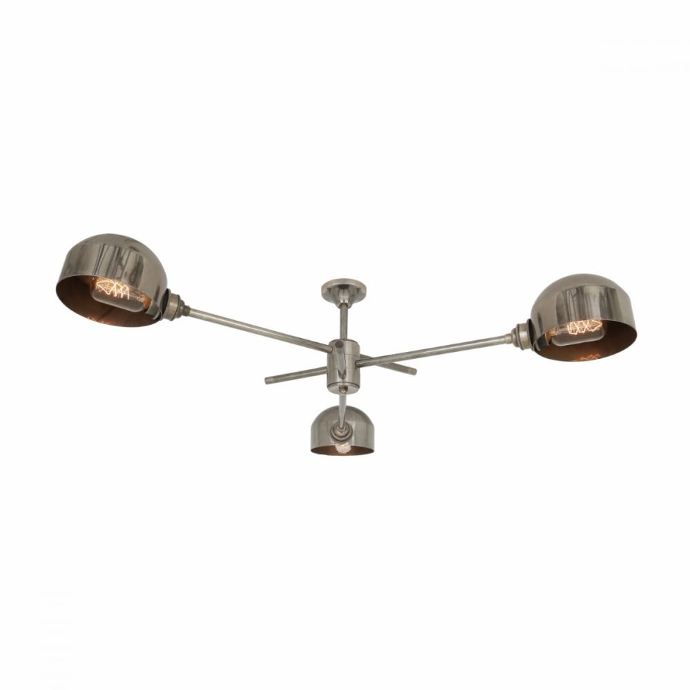 San Jose Flush Mount Ceiling Light in Antique Brass
