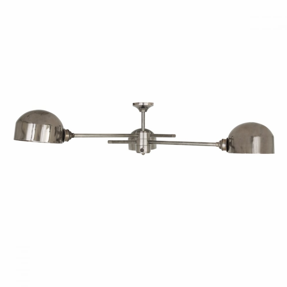 San Jose Flush Mount Ceiling Light in Antique Brass