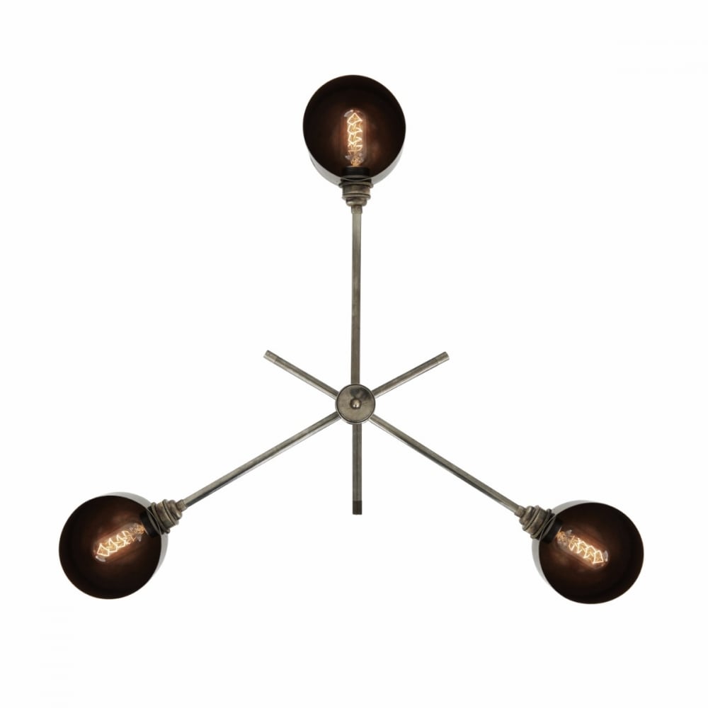 San Jose Flush Mount Ceiling Light in Antique Brass