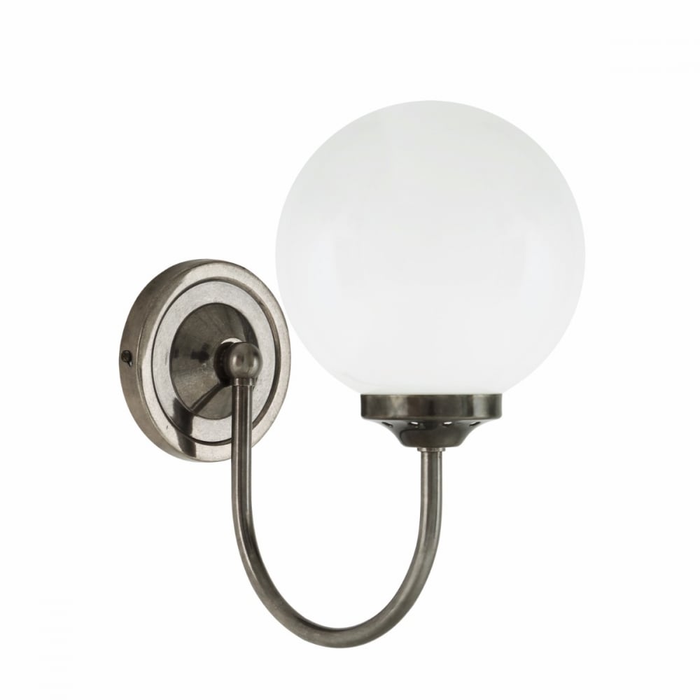 Elegant Brass Globe Wall Sconce
