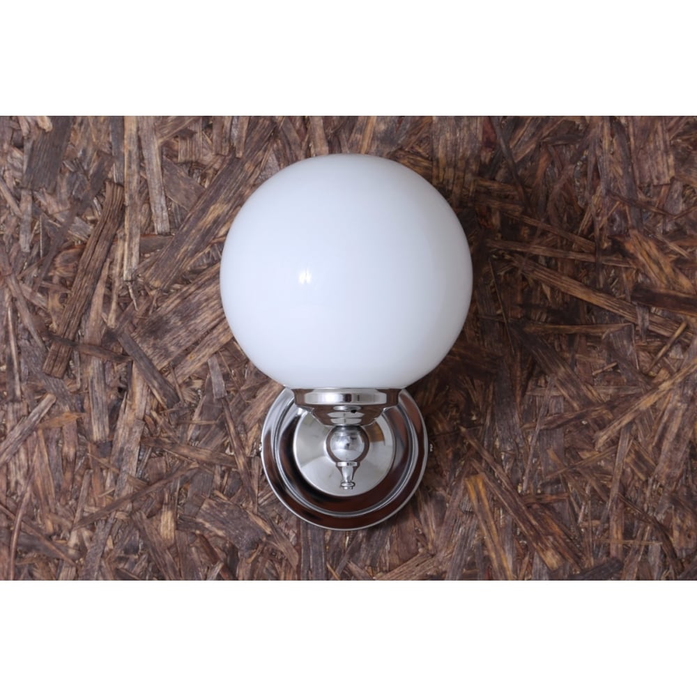 Vintage Brass Globe Wall Light, Cloghan Collection