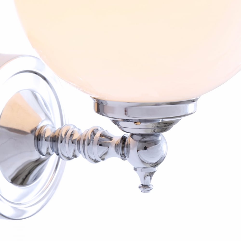 Vintage Brass Globe Wall Light, Cloghan Collection