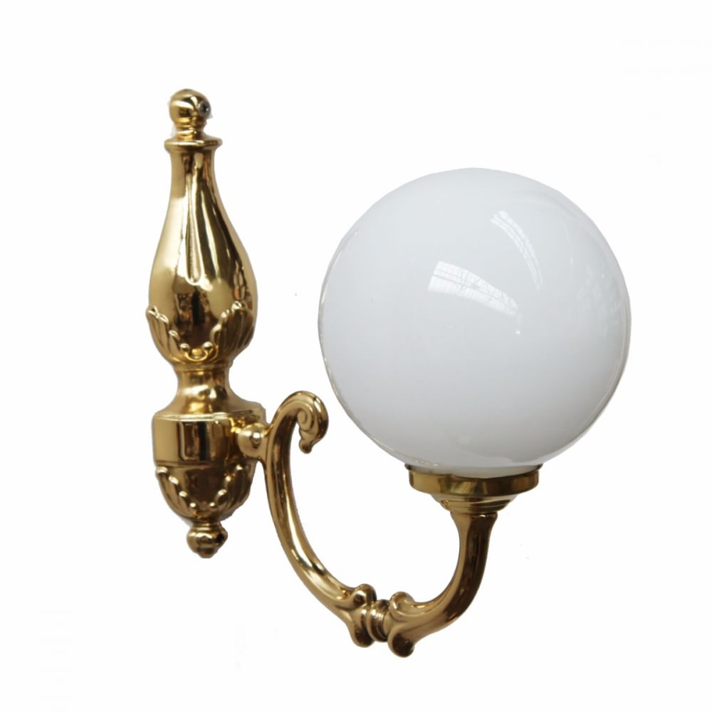 Classic Ben Antique Brass Wall Sconce with Glass Shade