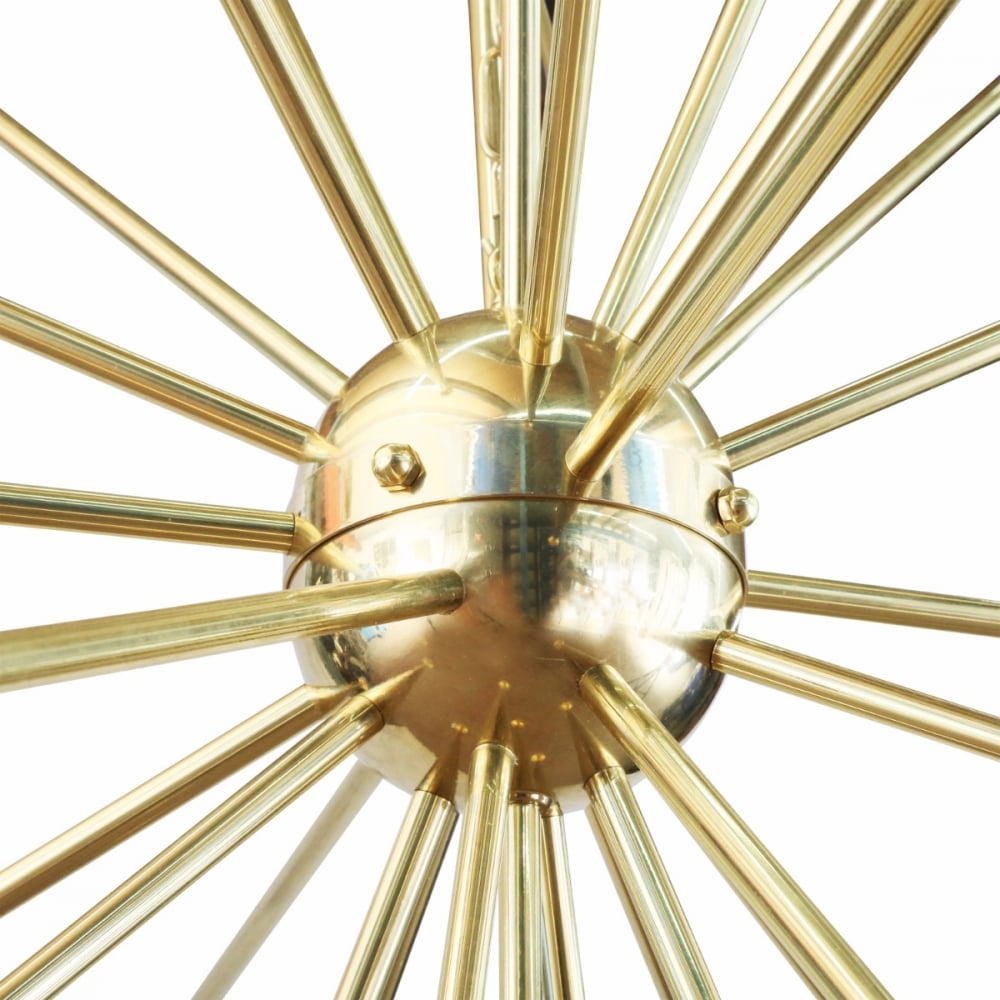Nagano Sputnik Brass Chandelier in Antique Finish