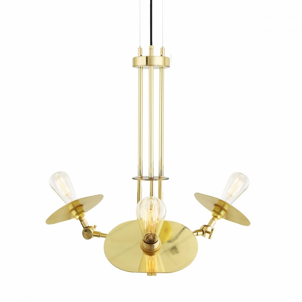 Kalamata Elegant Three-Arm Ceiling Chandelier