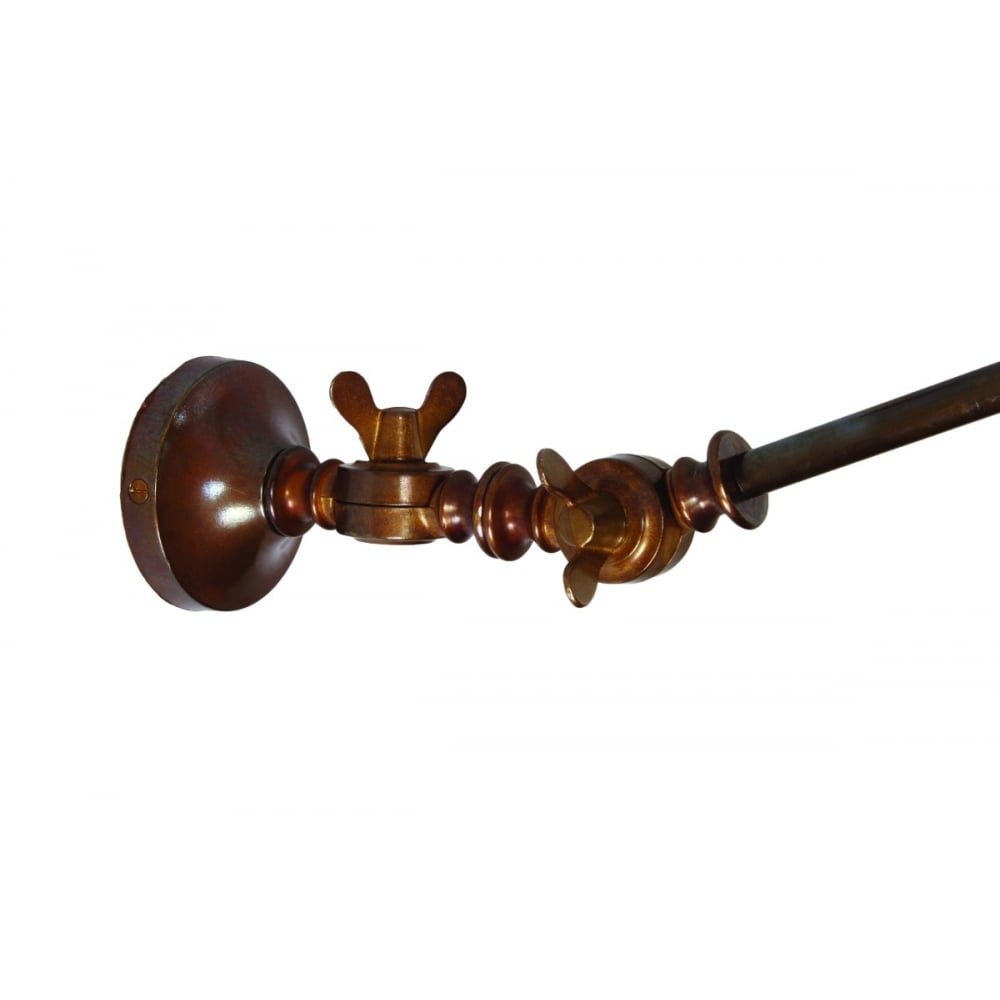 Manick Adjustable Industrial Brass Wall Sconce