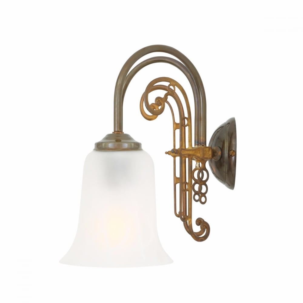 Antique Brass Medan Double Arm Wall Light