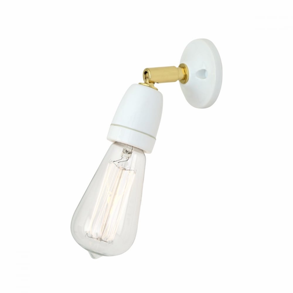 Elegant Caltra Adjustable Wall Light in Black & Brass