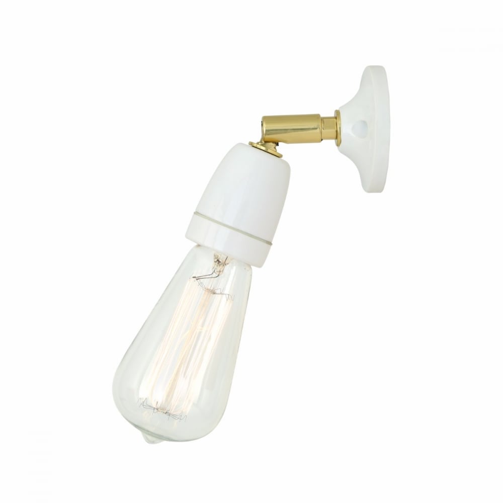 Elegant Caltra Adjustable Wall Light in Black & Brass