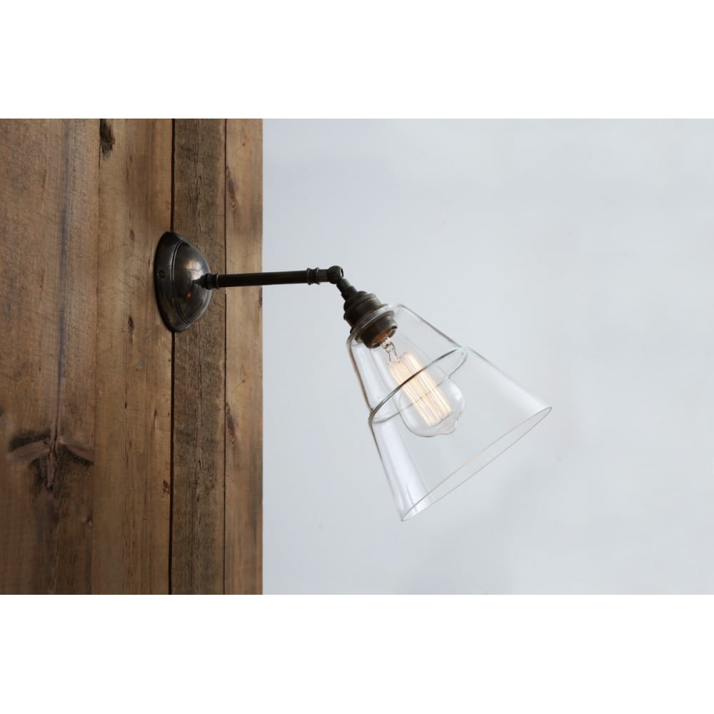 Vintage Brass Loft Wall Sconce