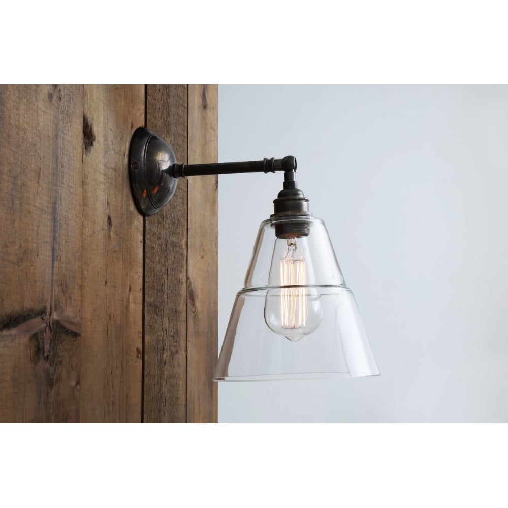 Vintage Brass Loft Wall Sconce