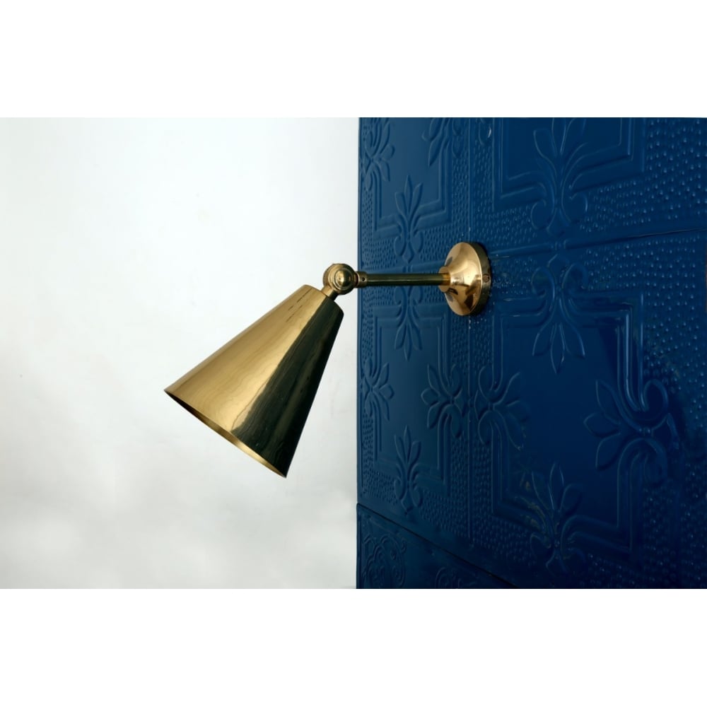 Artisanal Brass Adjustable Wall Light - Moya Collection