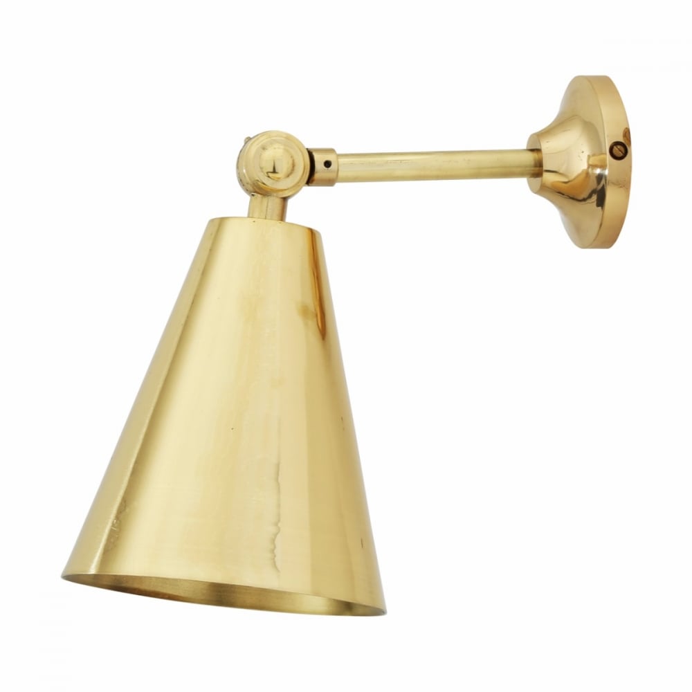 Artisanal Brass Adjustable Wall Light - Moya Collection