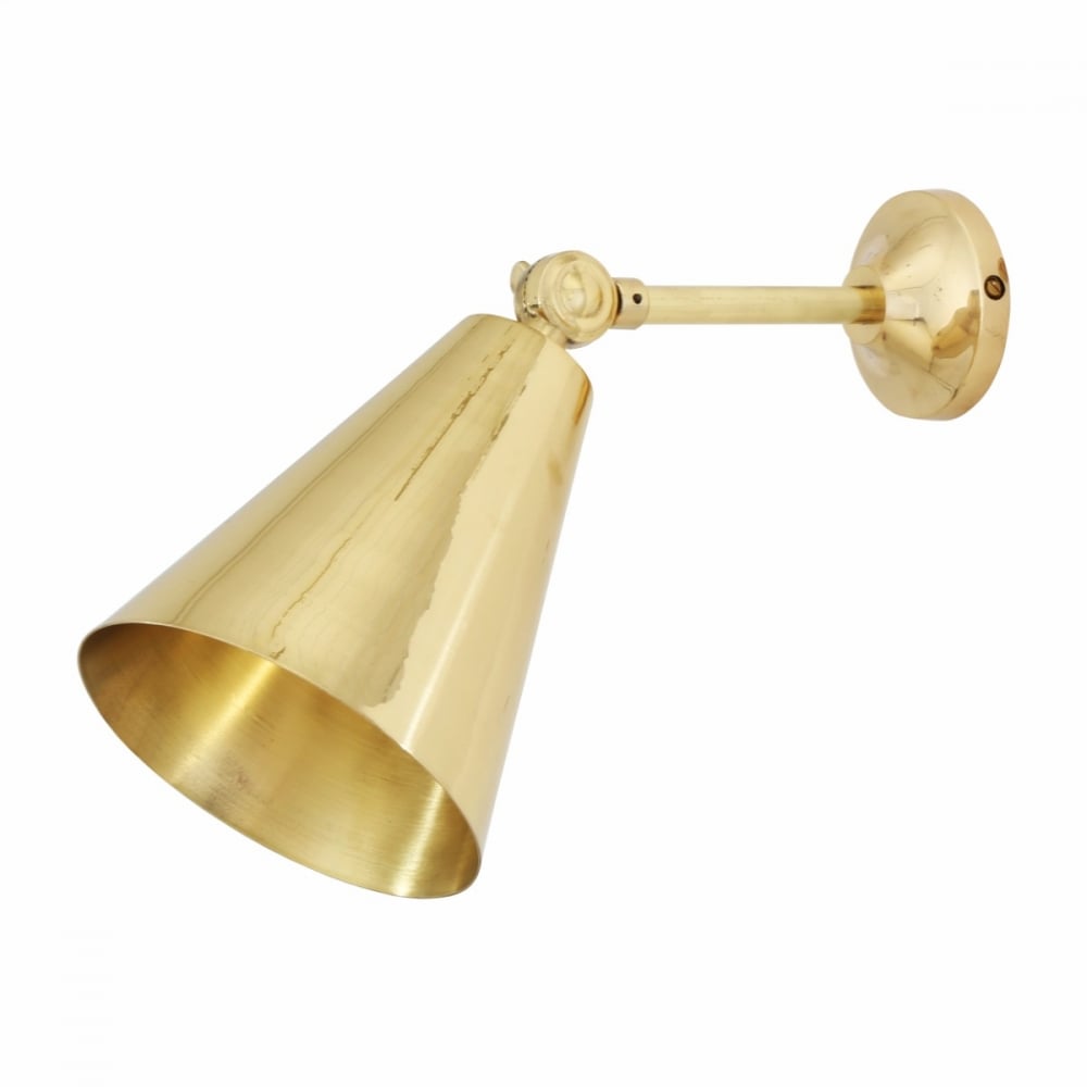 Artisanal Brass Adjustable Wall Light - Moya Collection