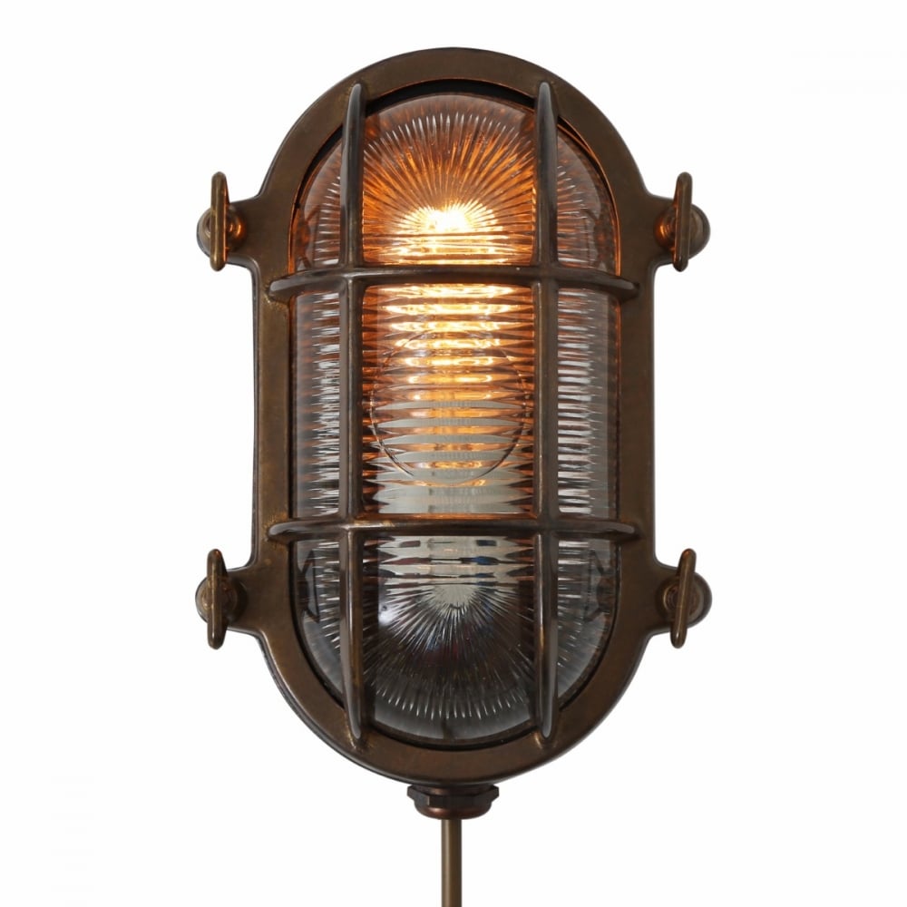 Ruben Brass Oval Marine Bulkhead Light