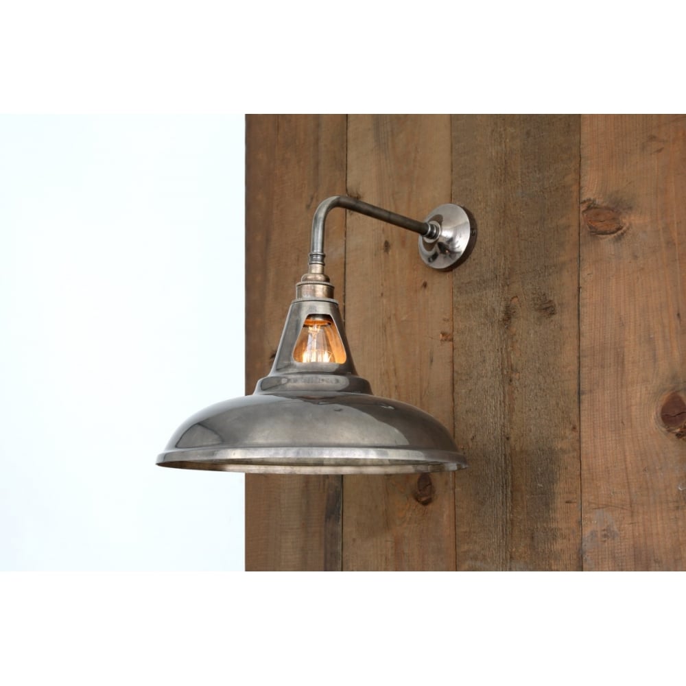 Antique Brass Industrial Wall Light - Geneva Collection