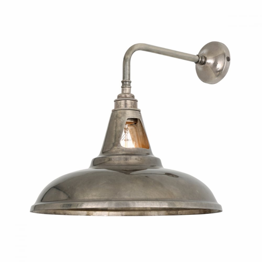Antique Brass Industrial Wall Light - Geneva Collection