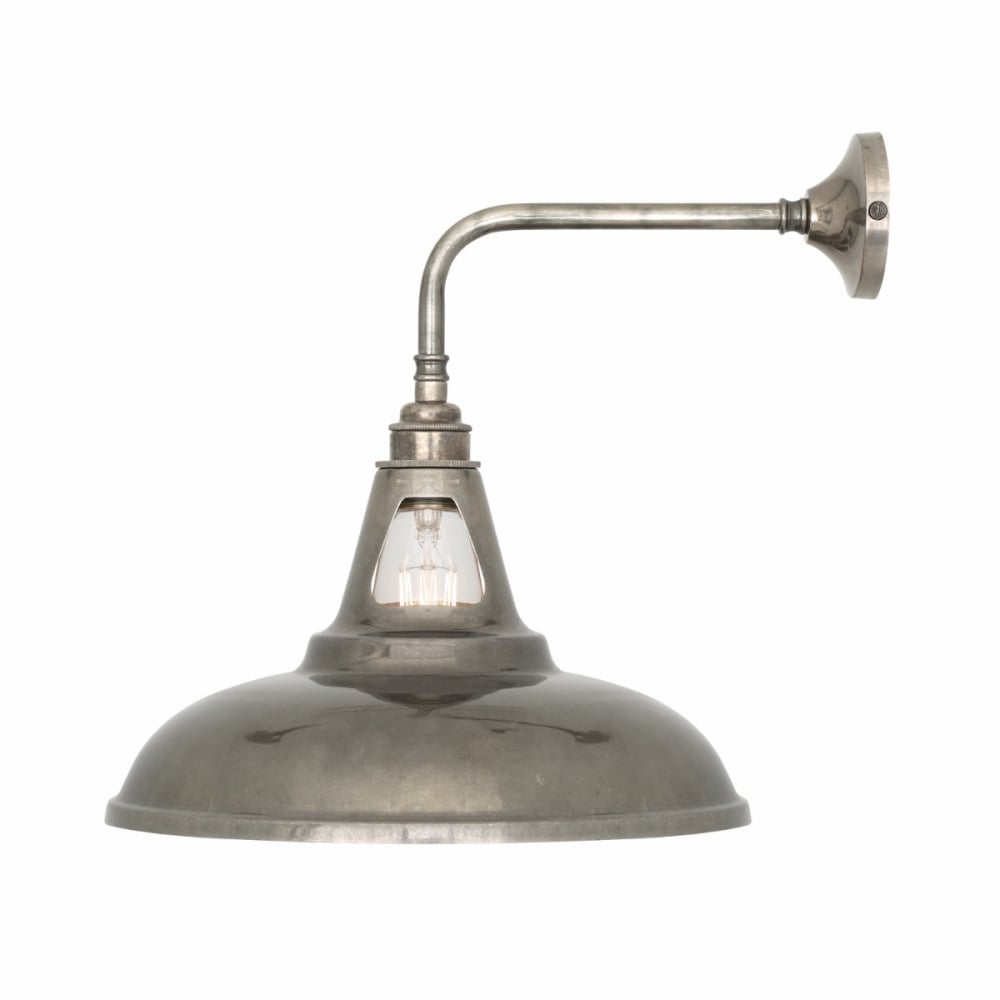 Antique Brass Industrial Wall Light - Geneva Collection
