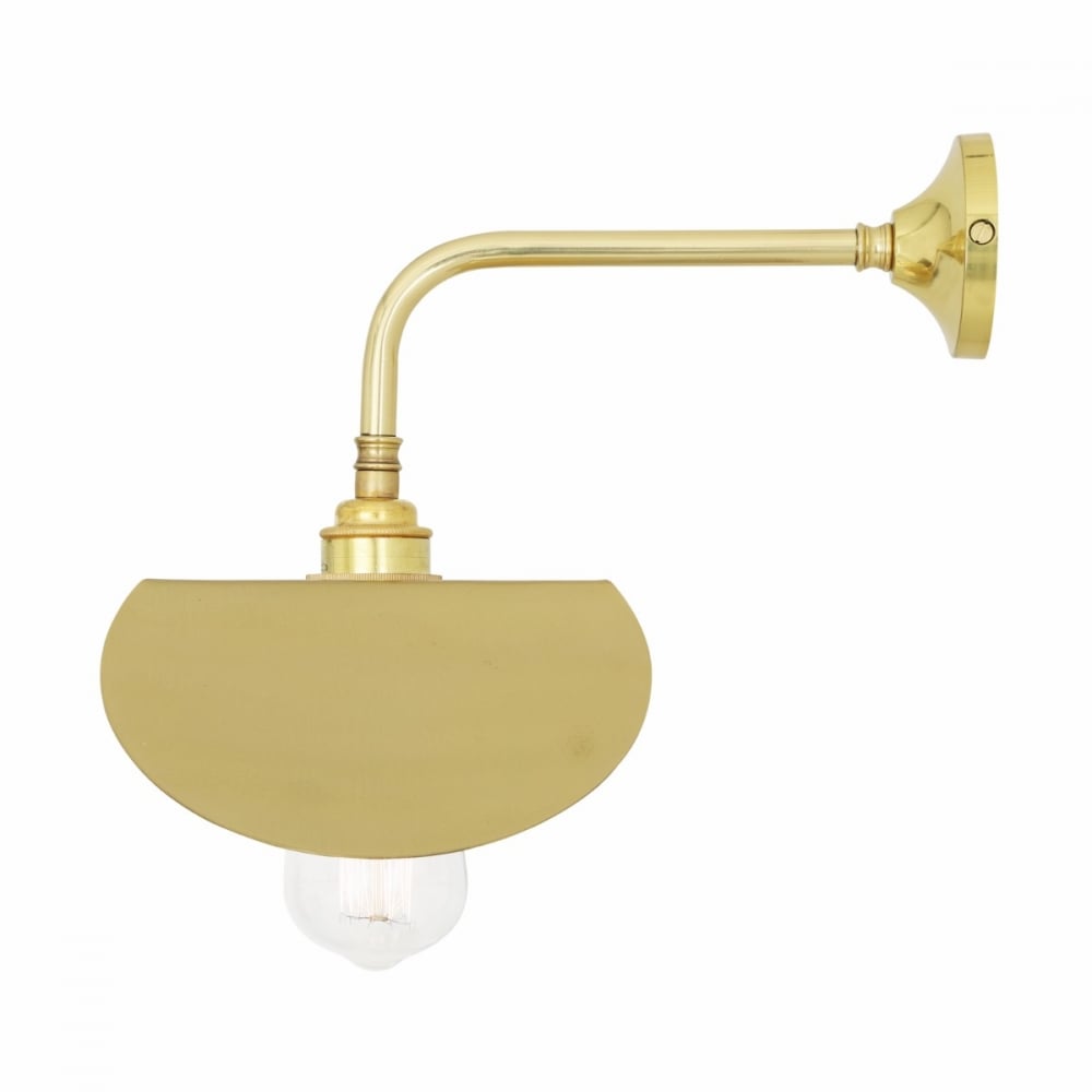 Dodoma Antique Brass Wall Sconce with Angular Shade