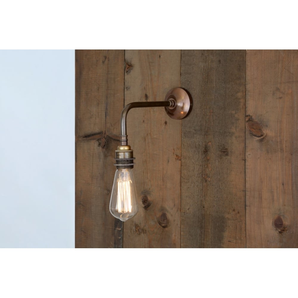 Antique Brass Minimalist Wall Light