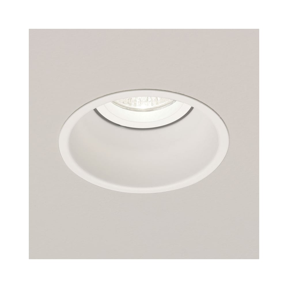 Sleek Minima GU10 Recessed Ceiling Downlight in White Finish