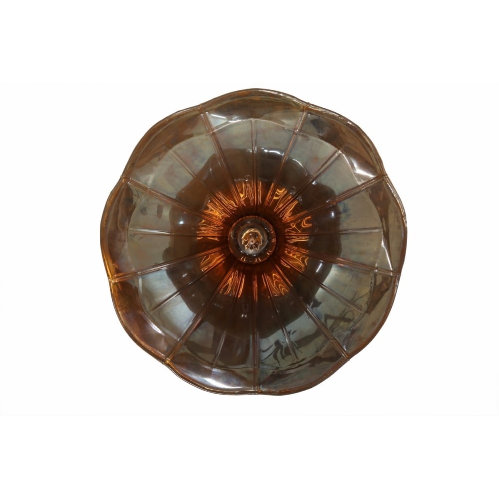 Retro Brass Gramophone Pendant Light Fixture