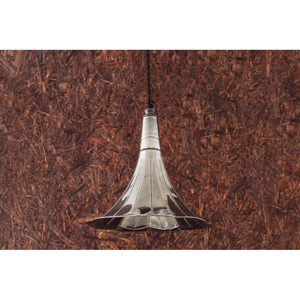Retro Brass Gramophone Pendant Light Fixture