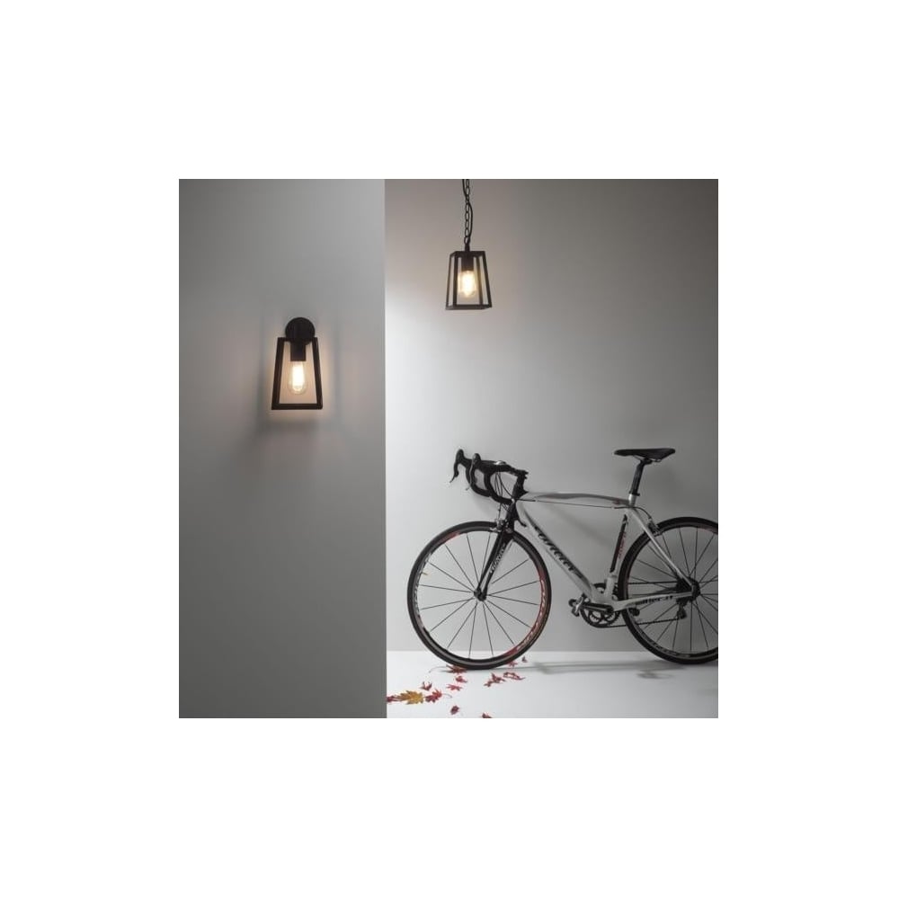 Calvi Black Arm Wall Lantern