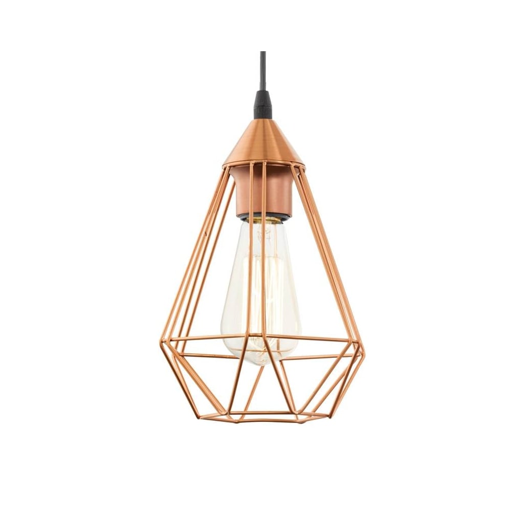 Tarbes Industrial Vintage Linear Pendant Light in Copper & Black