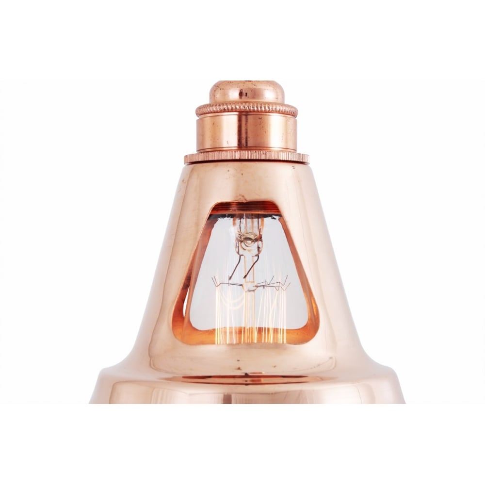 Minsk Industrial Chic Pendant in Polished Copper