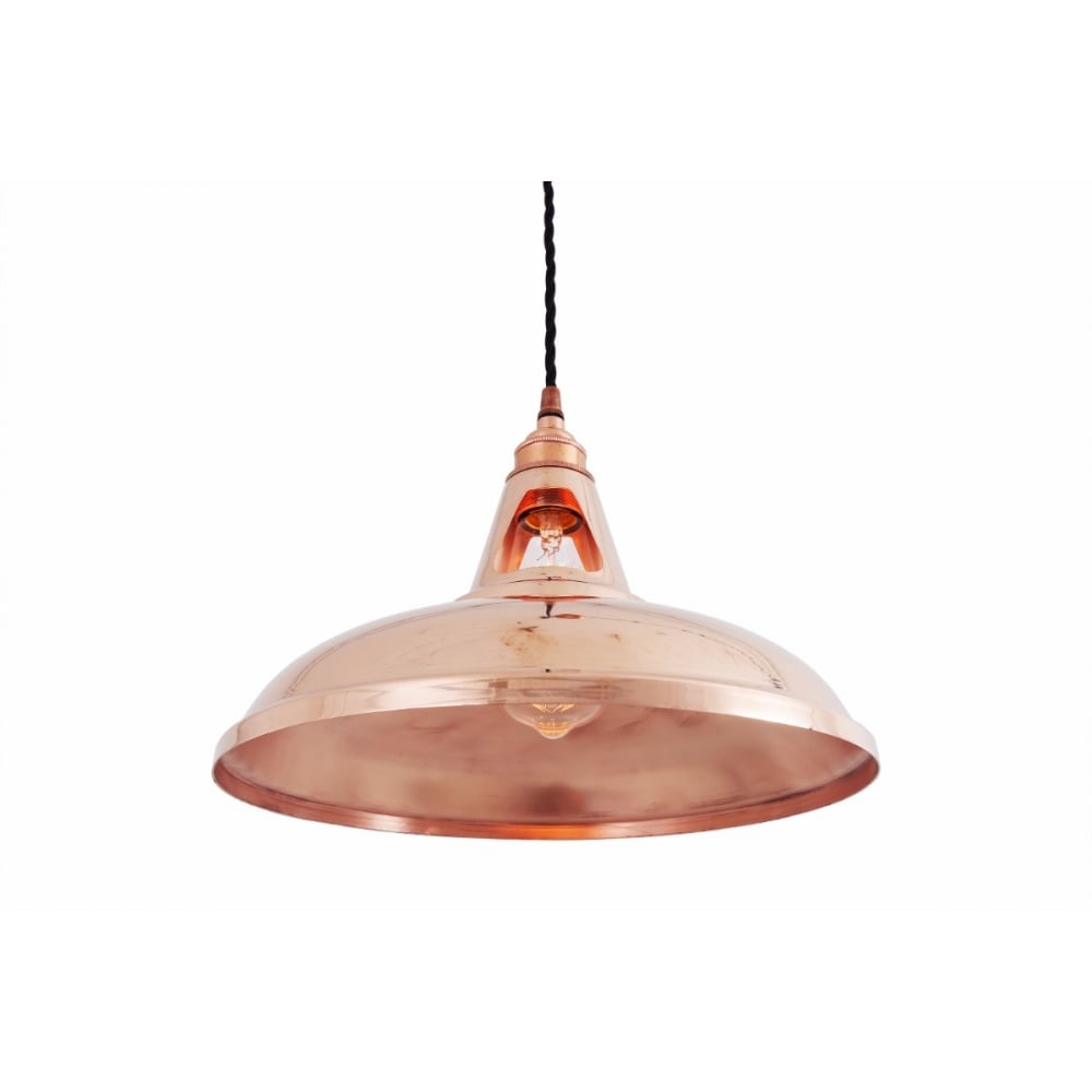 Minsk Industrial Chic Pendant in Polished Copper