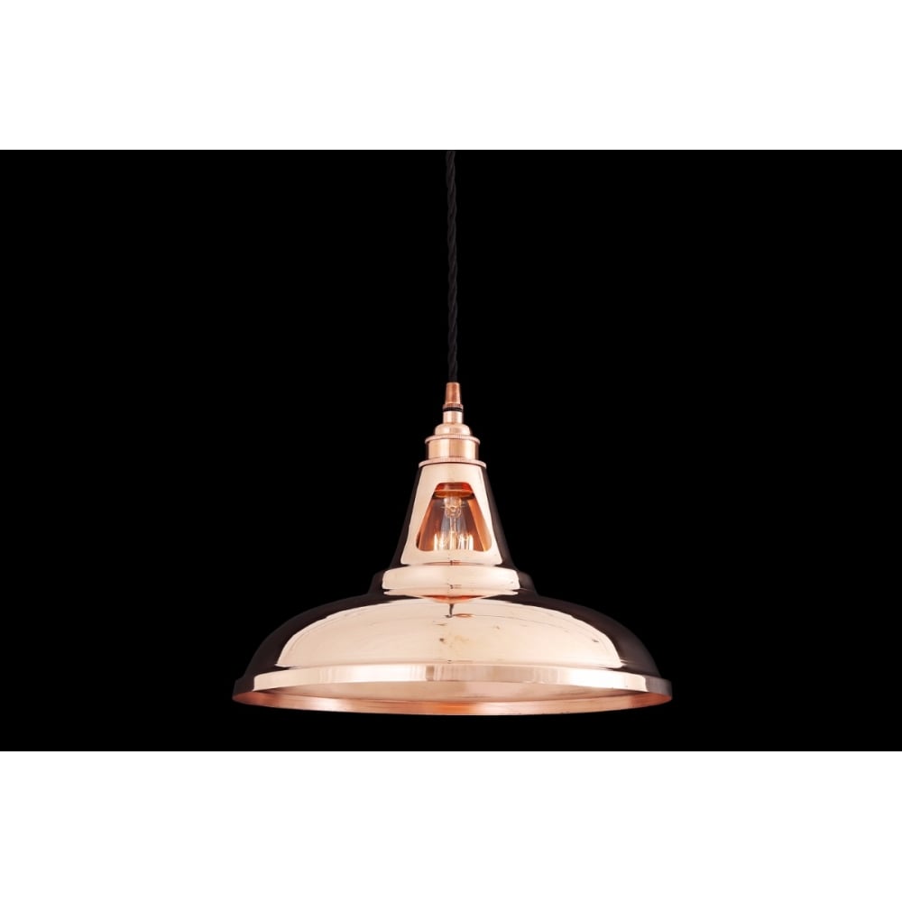 Minsk Industrial Chic Pendant in Polished Copper