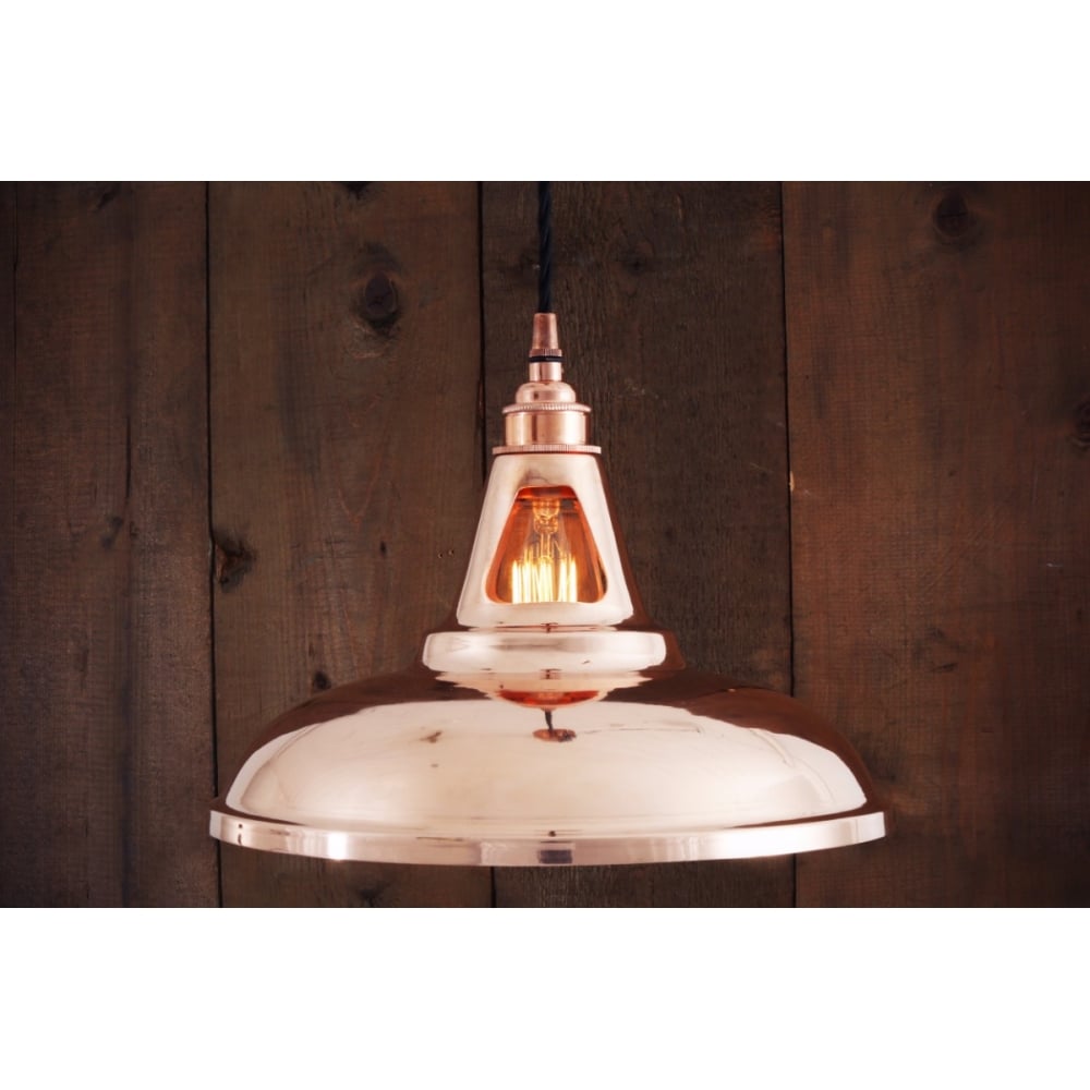 Minsk Industrial Chic Pendant in Polished Copper