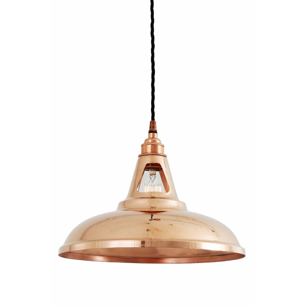 Minsk Industrial Chic Pendant in Polished Copper