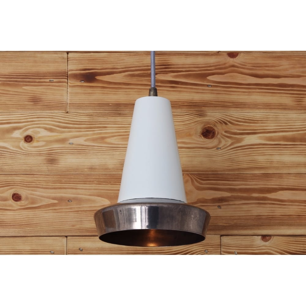 Malabo Vintage Silver and White Ceiling Pendant