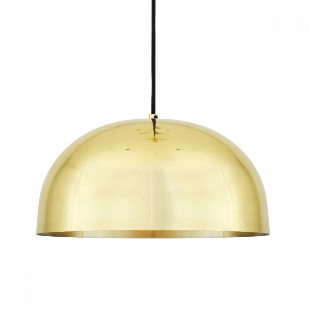 Maua Vintage Brass Dome Ceiling Pendant Light
