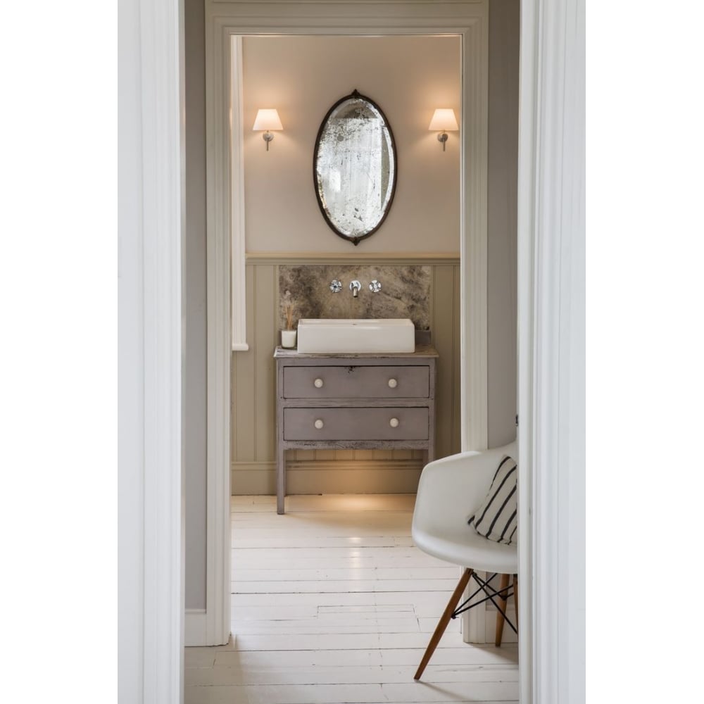 Sleek Roma Chrome Bathroom Wall Light with Opal Glass Shade