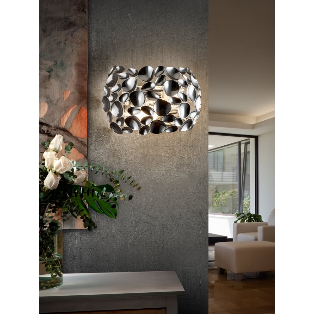 Narisa Dual-Light Chrome Wall Sconce