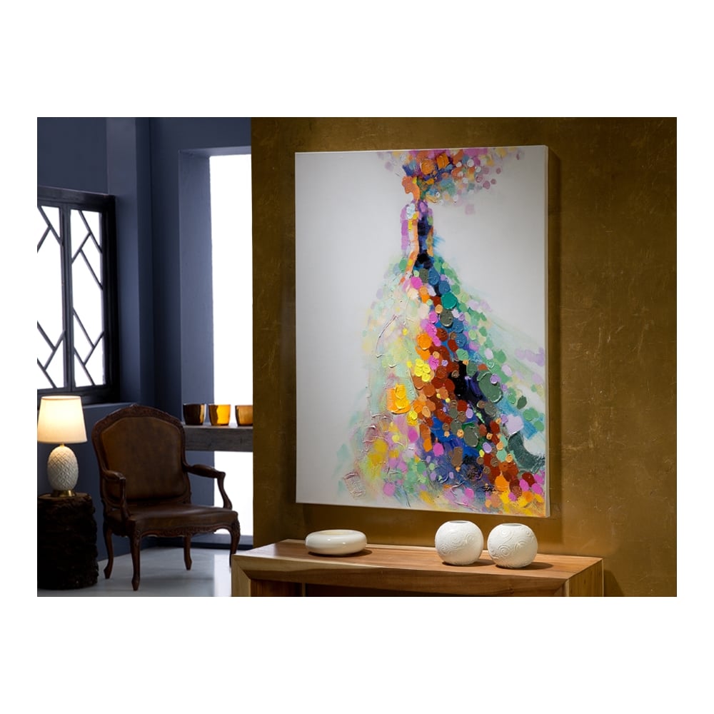 Radiant Elegance: Acrylic, 90x120