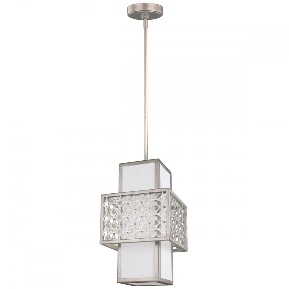 Kenney Sunrise Silver Geometric Pendant Light