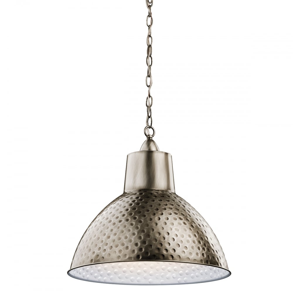 Missoula Antique Pewter Industrial Kitchen Pendant Light