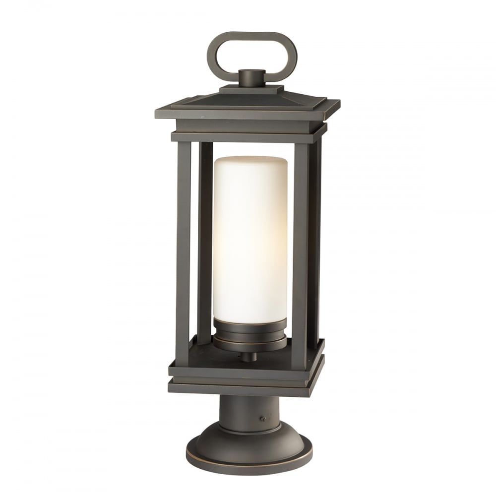 South Hope Elegant Pedestal Light in Rubbed Bronze