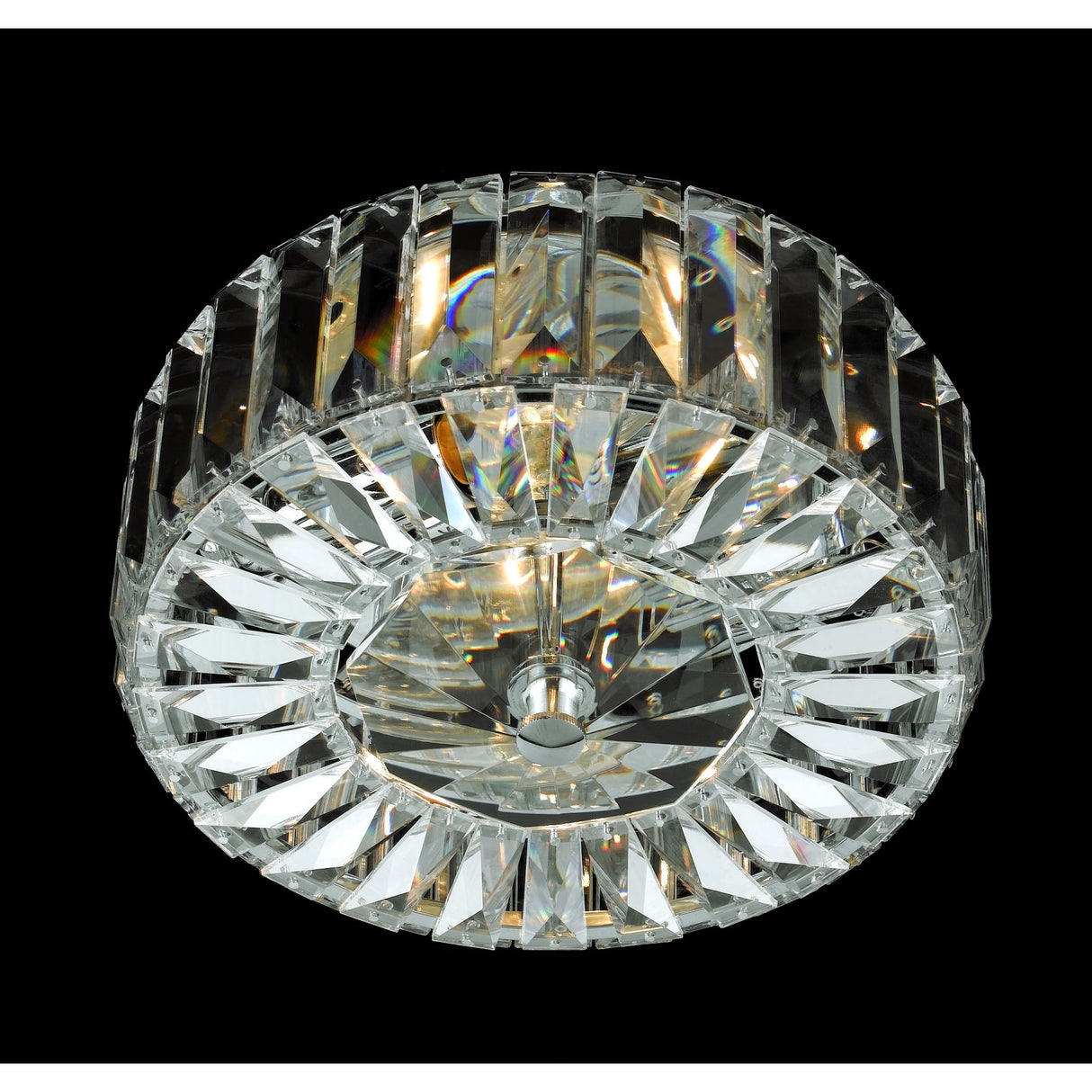 Glamorous Seville Crystal Chandelier in Polished Chrome, 2-Light, 23cm