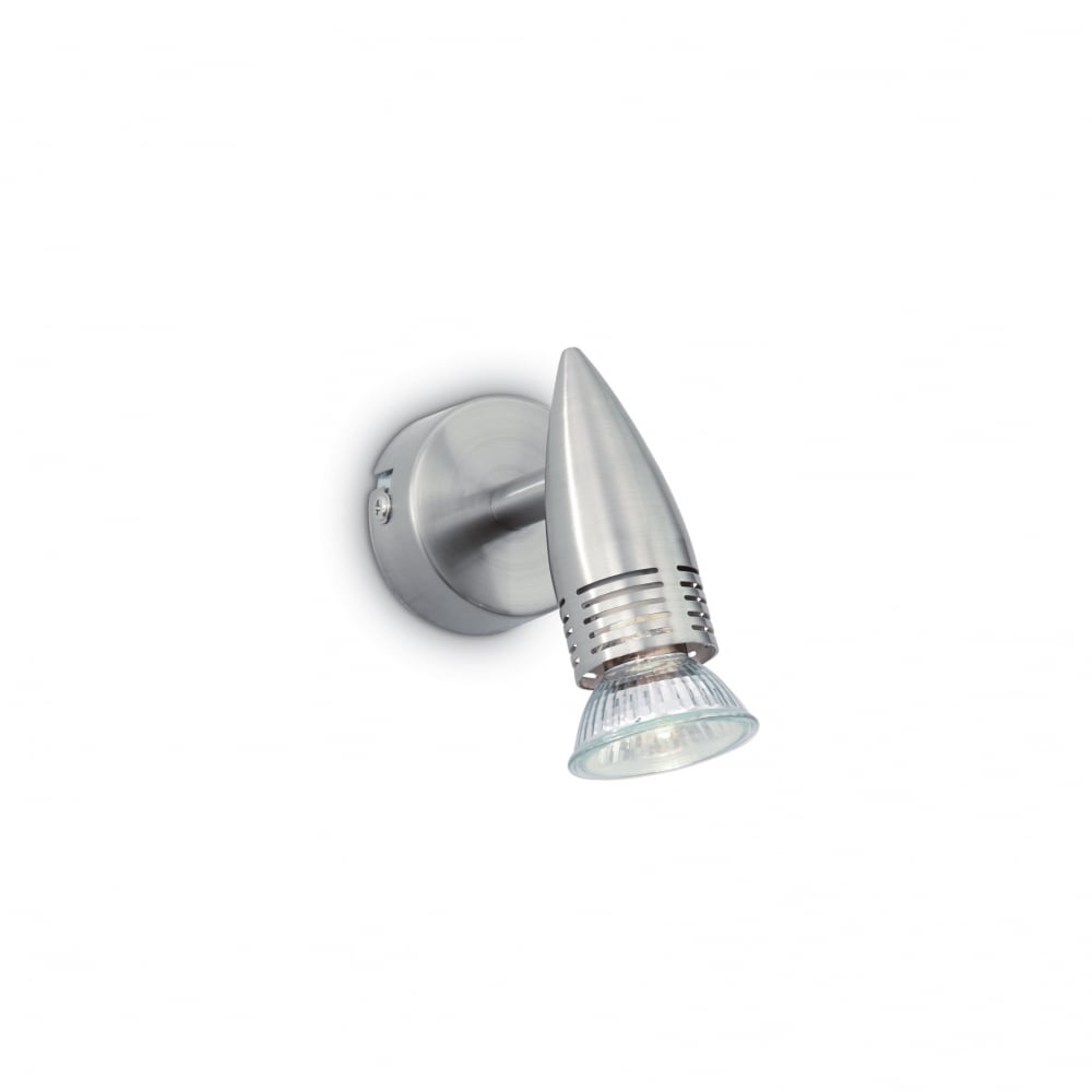 Sleek Modern Silver Adjustable Spotlight for Ceiling and Wall