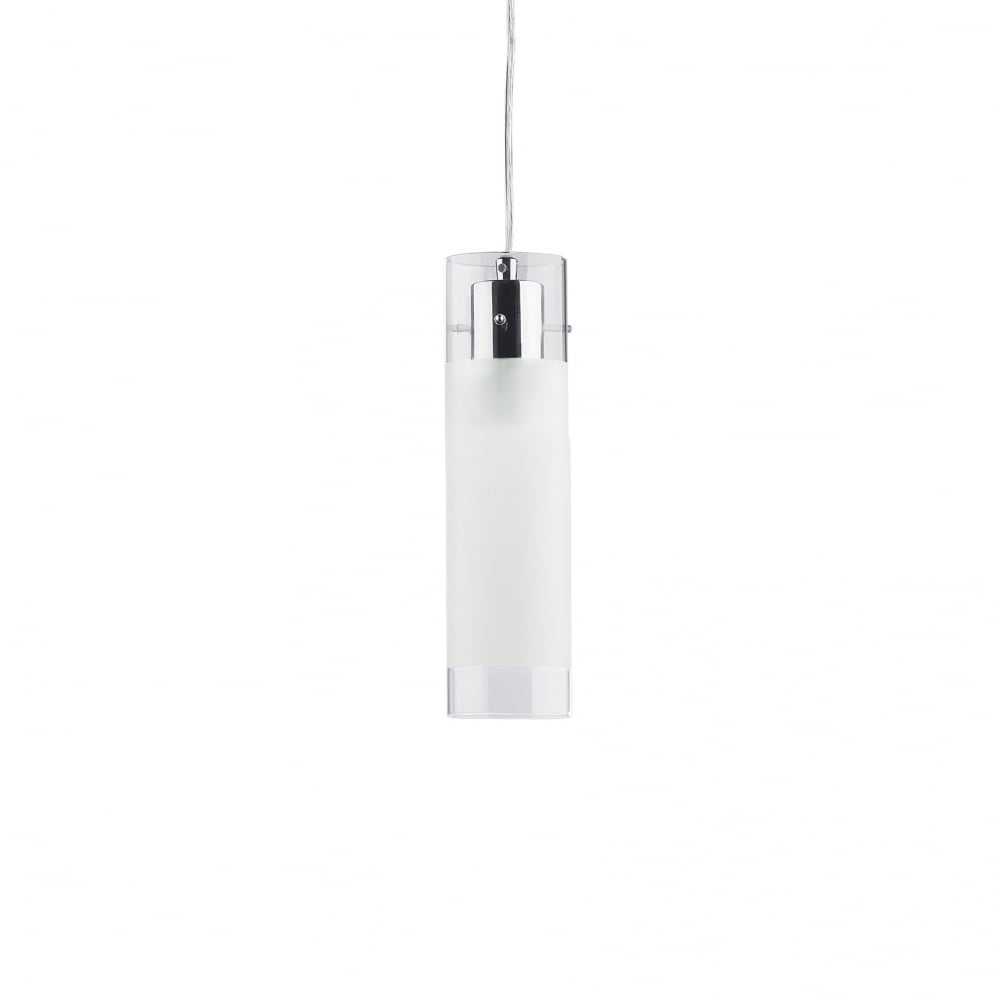 Modern Frosted Glass Tube Pendant Light