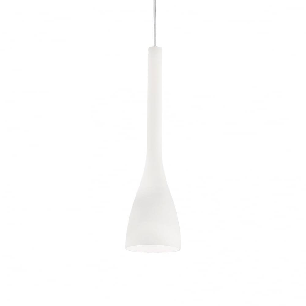 Elegant Champagne Flute Pendant Light, Modern Design, White