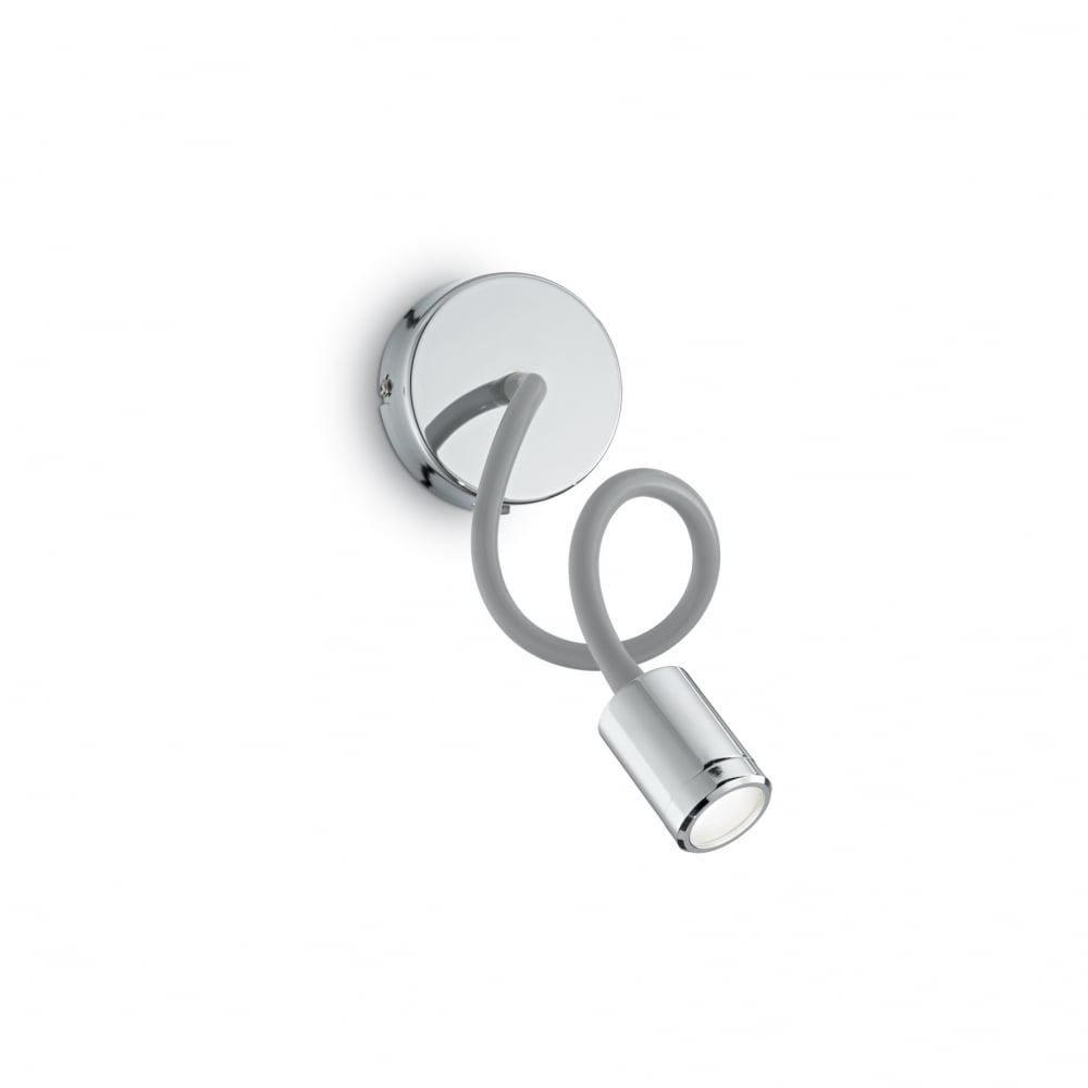 Chrome Flexi LED Wall Light for Modern Bedrooms