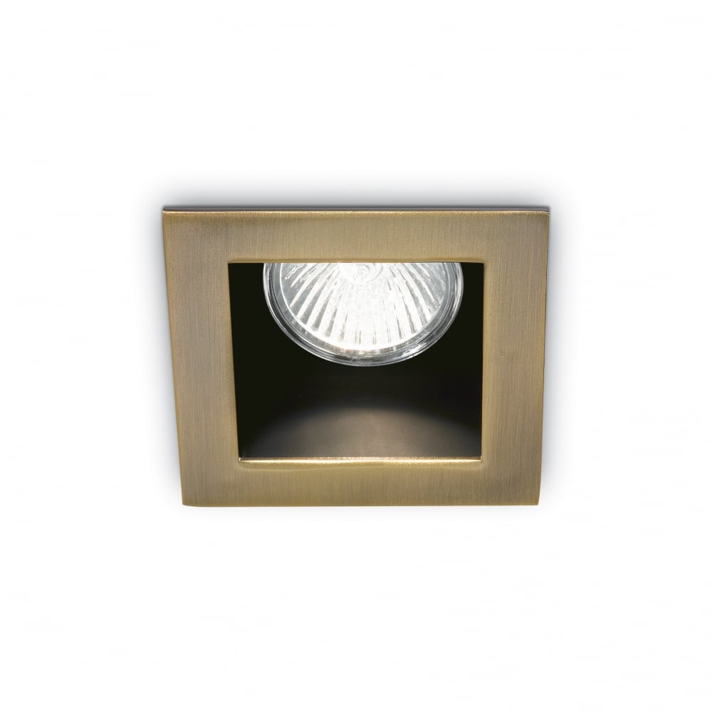 Modern Bronze Offset Bezel Recessed Ceiling Downlight, GU10