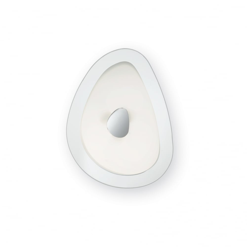 Contemporary Egg-Shaped Ceiling Wall Light, Dual Bulb Fixture